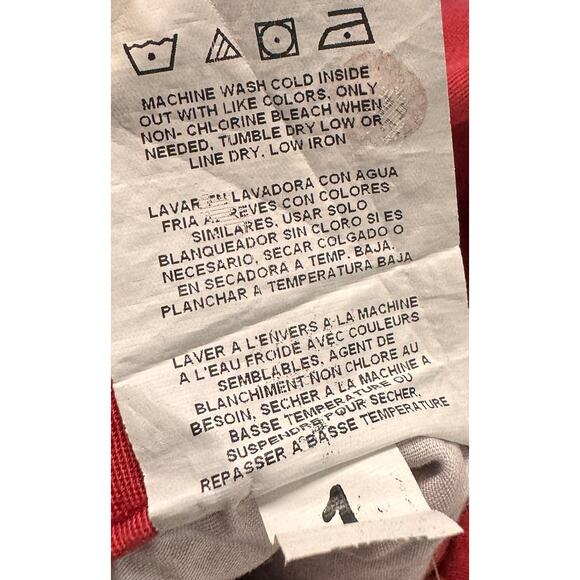 Lee Natural Fit 1889 Womens Size 16 Red Capri Pants - Picture 6 of 8